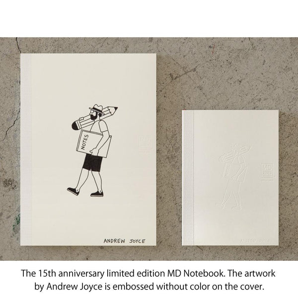 Load image into Gallery viewer, MD Notebook 15th Anniversary Andrew Joyce A6 Blank Notebook (Limited Edition), MD Paper, Notebook, md-notebook-15th-anniversary-andrew-joyce-a6-blank-notebook-limited-edition, A6, Andrew Joyce, Blank, Blank Notebook, Limited Edition, MD Notebook, MD Paper, Midori, New December, Notebook, Cityluxe
