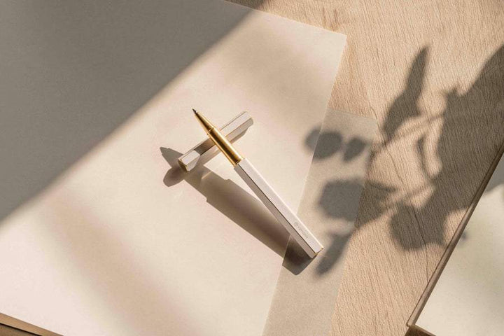 Ystudio Classic Revolve Rollerball Pen - White