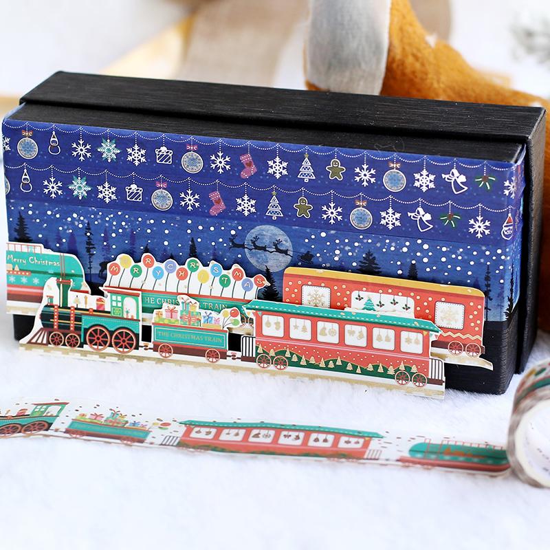 BGM Christmas Snowy Night Masking Tape — with packaging