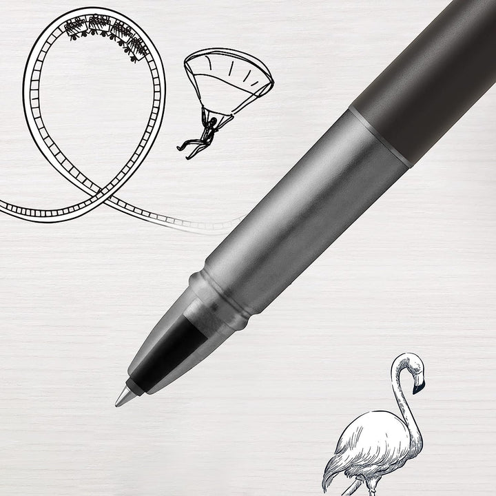 Parker Vector XL Rollerball Pen in Black — Parker rollerball pen — fluid gel ink writing instrument, at Cityluxe Singapore