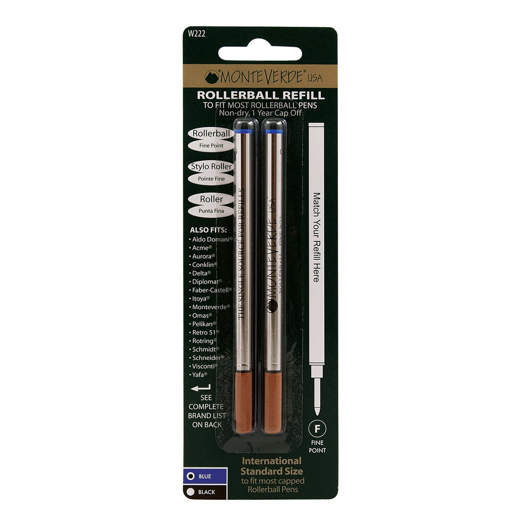 Monteverde Rollerball Refill to Fit Waterman Rollerball Pen, Pack of 2, Monteverde, Rollerball Pen Refill, monteverde-rollerball-refill-to-fit-waterman-rollerball-pen-pack-of-2, , Cityluxe