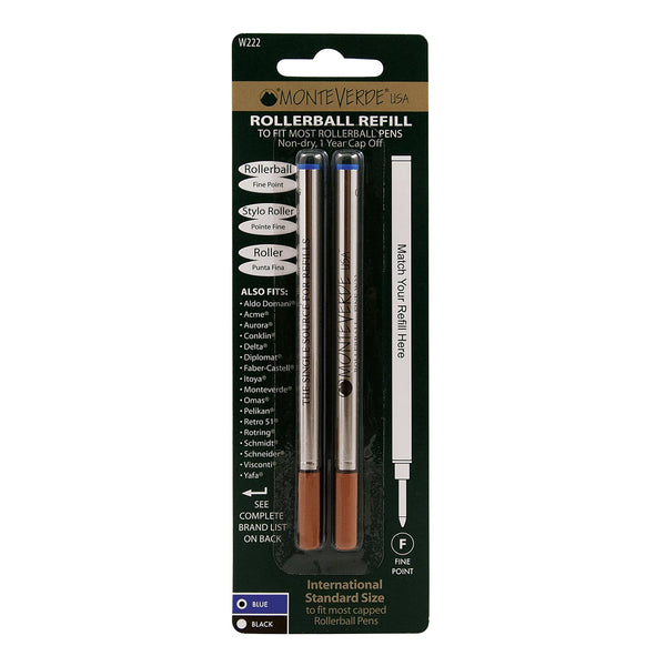 Load image into Gallery viewer, Monteverde Rollerball Refill to Fit Waterman Rollerball Pen, Pack of 2, Monteverde, Rollerball Pen Refill, monteverde-rollerball-refill-to-fit-waterman-rollerball-pen-pack-of-2, , Cityluxe
