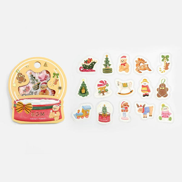 Load image into Gallery viewer, BGM Christmas Toys Flakes Seal, BGM, Flakes Seal, bgm-christmas-toys-flakes-seal, BGM, Christmas, Flakes Seal, New October, Washi Tapes, Cityluxe
