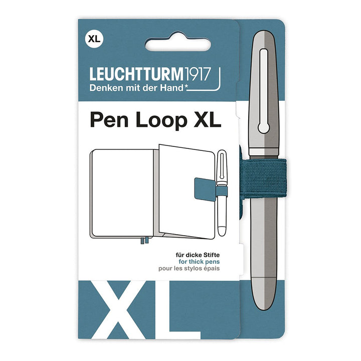 Leuchtturm1917 Pen Loop XL in Stone Blue — Leuchtturm1917 pen loop — premium stationery and lifestyle, at Cityluxe Singapore