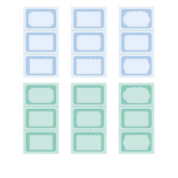 Midori Stickers Book For Paintable Rotating Stamp - Cold Colors