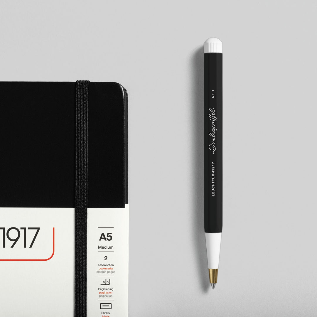 Leuchtturm1917 Drehgriffel Nr. 1 Gel Pen in Black — Leuchtturm1917 gel pen — premium stationery and lifestyle, at Cityluxe Singapore