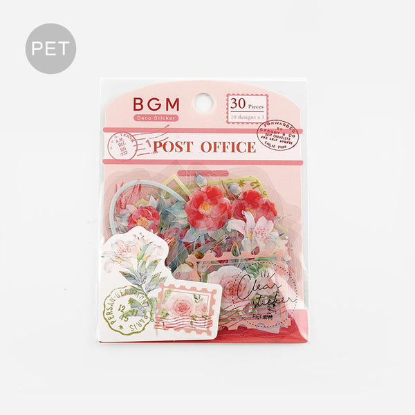 Load image into Gallery viewer, BGM Red Garden Post Office Clear Seal, BGM, Seal, bgm-red-garden-post-office-clear-seal, BGM, Clear Seal, Floral, Flower, New 2023, New January, Cityluxe
