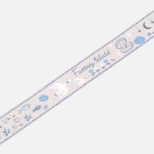 BGM Embroidered Ribbon Fantasy World Washi Tape, BGM, Washi Tape, bgm-embroidered-ribbon-fantasy-world-washi-tape, BGM, Clear Tapes, Floral, Flower, New 2023, New January, Washi Tapes, Cityluxe
