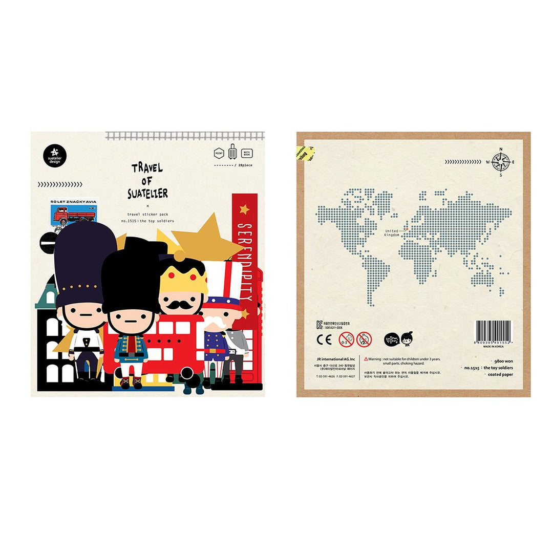Suatelier Travel Luggage Sticker Pack - Toy Soldiers