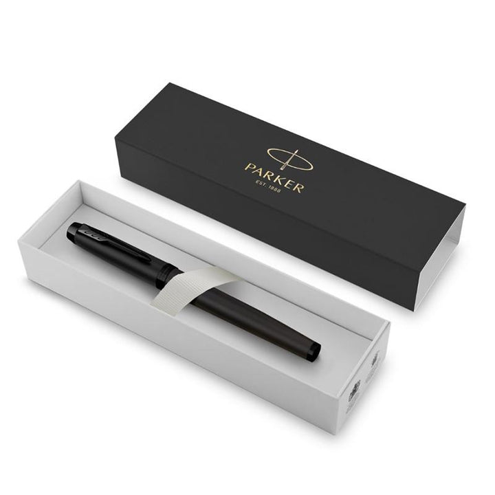 Parker IM Matte Metallic Black Edition Fountain Pen- Medium — engraving example
