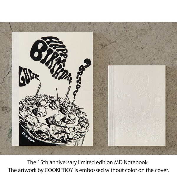 Load image into Gallery viewer, MD Notebook 15th Anniversary COOKIEBOY A6 Blank Notebook (Limited Edition), MD Paper, Notebook, md-notebook-15th-anniversary-cookieboy-a6-blank-notebook-limited-edition, A6, Blank, Blank Notebook, COOKIEBOY, COOKIEBOY MD Notebook, Limited Edition, MD Notebook, MD Paper, Midori, New December, Notebook, Cityluxe
