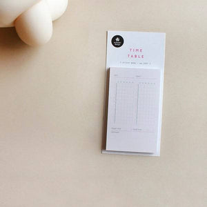Suatelier Sticky Memo Time Table, Suatelier, Sticky Memo, suatelier-sticky-memo-time-table, , Cityluxe