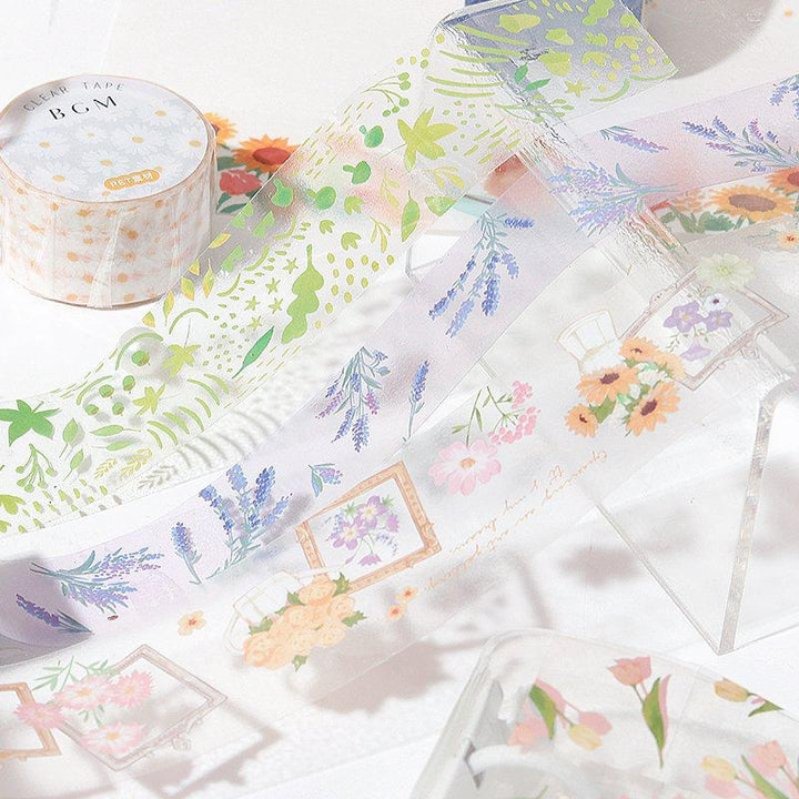 BGM Green Leaves Clear Tape, BGM, Clear Tape, bgm-green-leaves-clear-tape, BGM, Clear Tapes, Green, Cityluxe