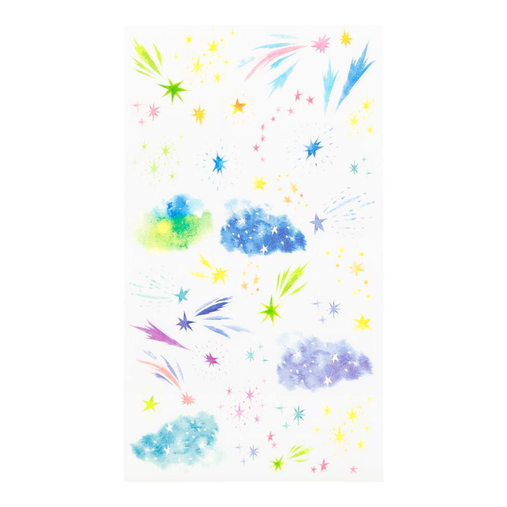 Midori Transfer Sticker - Watercolor Starry Sky