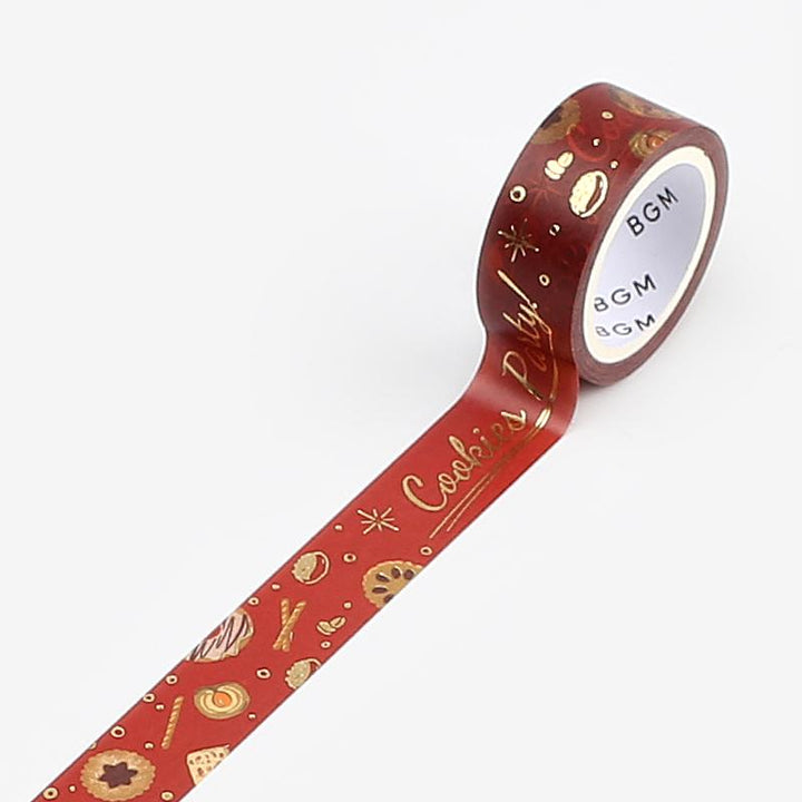 BGM Christmas Cookies Masking Tape, BGM, Washi Tape, bgm-christmas-cookies-masking-tape, Christmas, For Crafters, Masking Tape, New October, Red, washi tape, Cityluxe