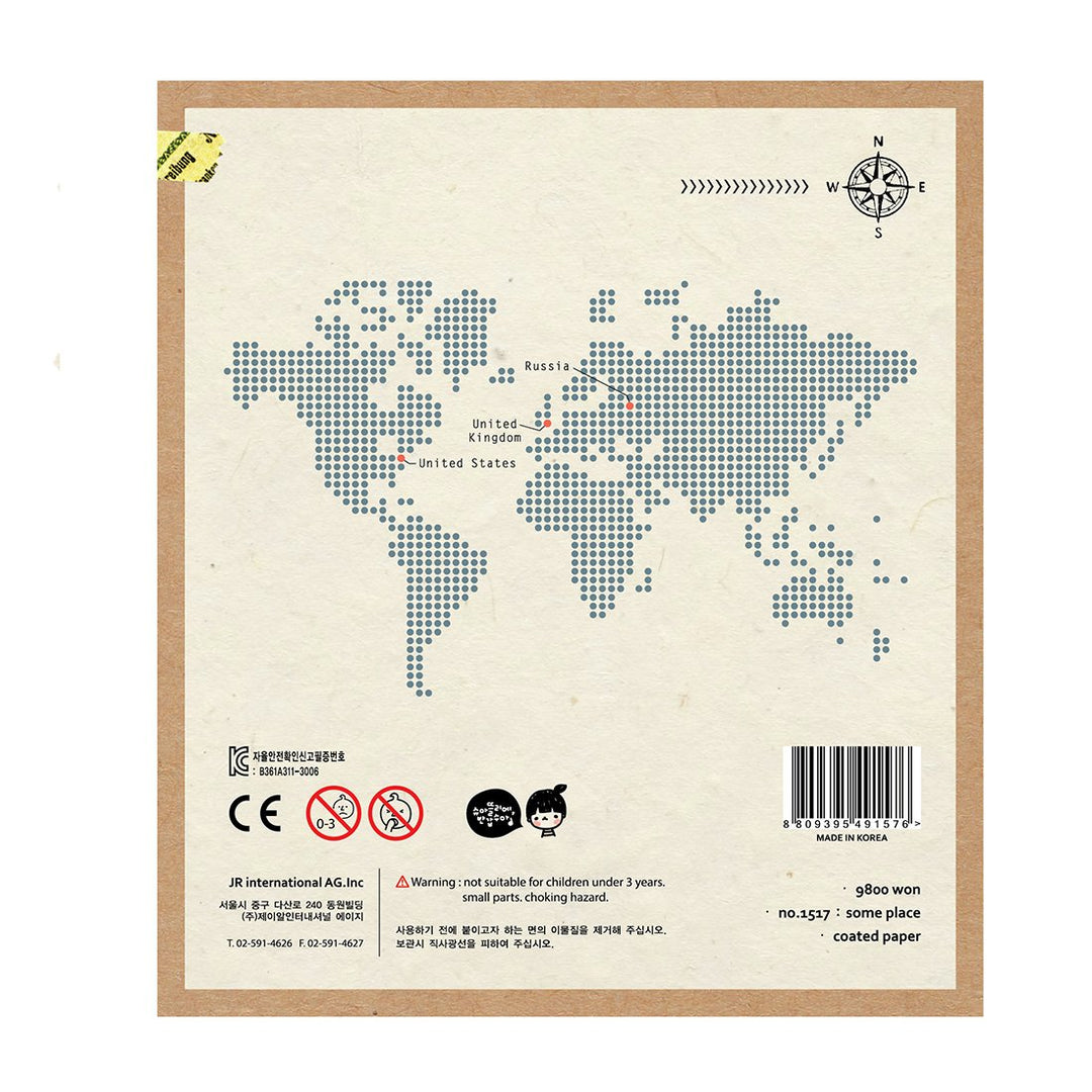 Suatelier Travel Luggage Sticker Pack - Some Place — side view