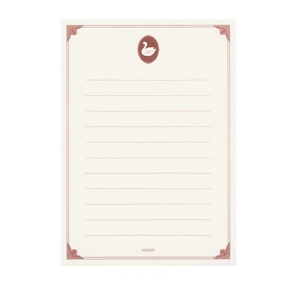 Midori Letter Set Collage in Bird Pattern — Midori letter set — premium stationery and lifestyle, at Cityluxe Singapore