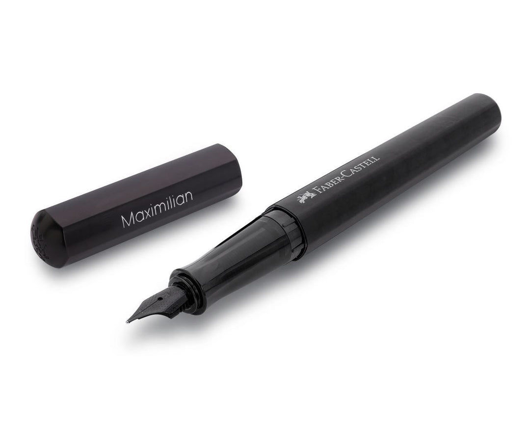 Faber-Castell Hexo Black Matt Fountain Pen, Faber-Castell, Fountain Pen, faber-castell-hexo-black-matt-fountain-pen, Black, can be engraved, Faber-Castell, Fountain Pen, Hexo Matt, New December, Cityluxe