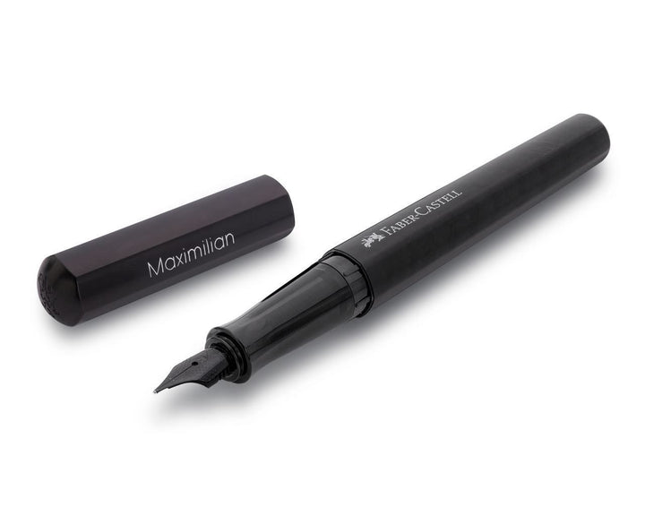Faber-Castell Hexo Black Matt Fountain Pen, Faber-Castell, Fountain Pen, faber-castell-hexo-black-matt-fountain-pen, Black, can be engraved, Faber-Castell, Fountain Pen, Hexo Matt, New December, Cityluxe