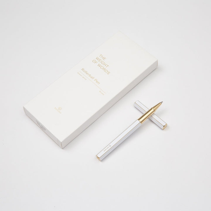 Ystudio Classic Revolve Rollerball Pen - White