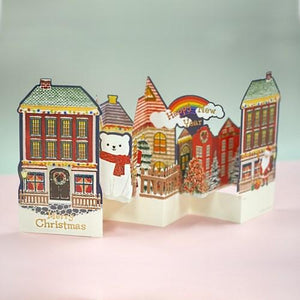 D'Won Christmas Santa Town Pop-up Card, D'Won, Card, dwon-christmas-santa-town-pop-up-card, 3D Card, Christmas, Christmas Card, D'Won, Festive, Pop Up Card, XMas, Cityluxe
