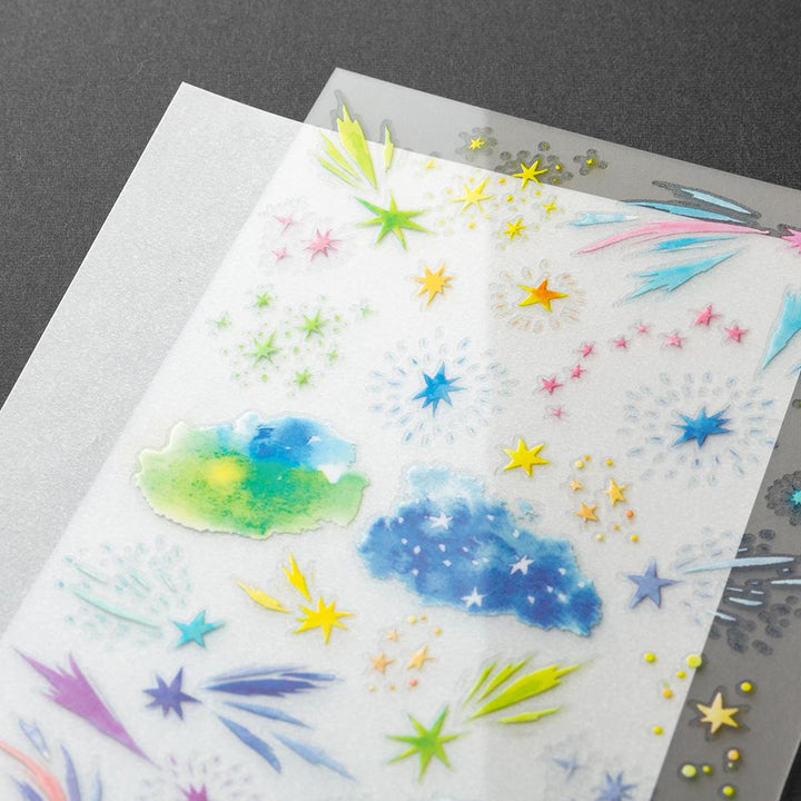 Midori Transfer Sticker - Watercolor Starry Sky