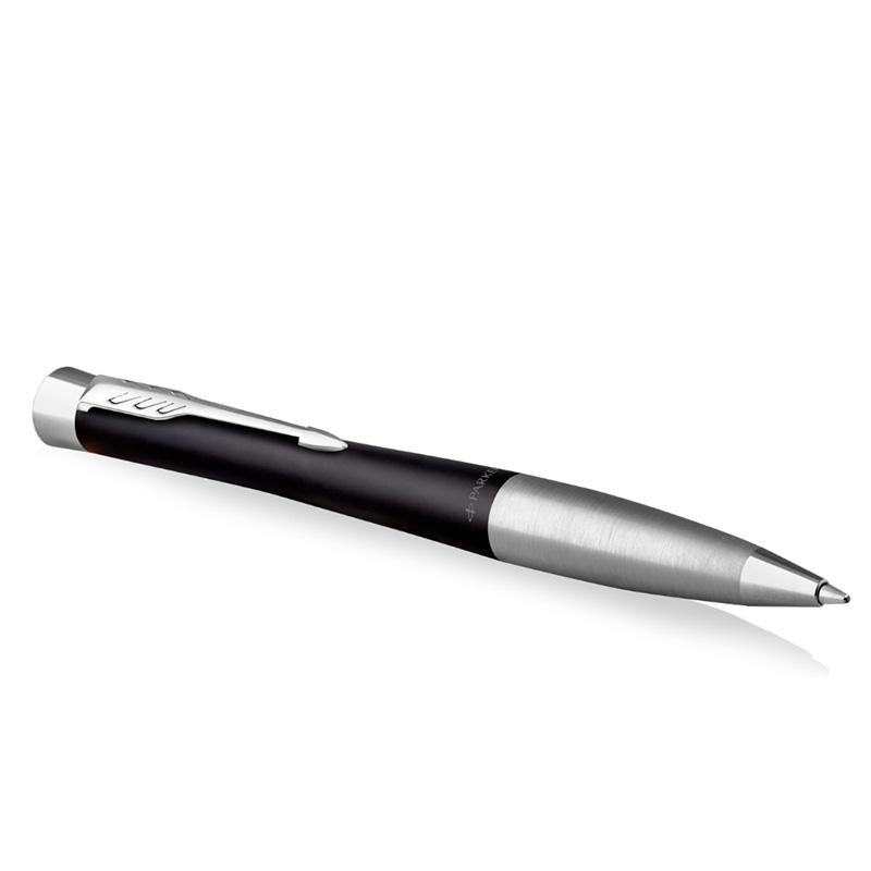 Parker Urban Twist Muted Black Chrome Trim Ballpoint Pen, Parker, Ballpoint Pen, parker-urban-twist-muted-black-chrome-trim-ballpoint-pen, Ballpoint Pen, Black, Parker, Twist, Cityluxe