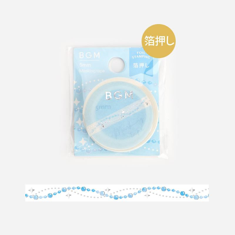 BGM Blue Pearl Masking Tape, BGM, Masking Tape, bgm-blue-pearl-masking-tape, BGM, Blue, Masking Tape, New November, Pearl, Washi Tape, Cityluxe