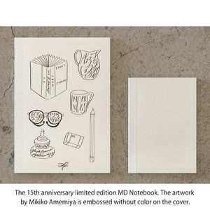 MD Notebook 15th Anniversary Mikiko Ayamiya A6 Blank Notebook (Limited Edition), MD Paper, Notebook, md-notebook-15th-anniversary-mikiko-ayamiya-a6-blank-notebook-limited-edition, A6, Blank notebook, Limited Edition, MD Notebook, MD Paper, Midori, Mikiko Ayamiya, Mikiko Ayamiya MD Notebook, New December, Notebook, Cityluxe