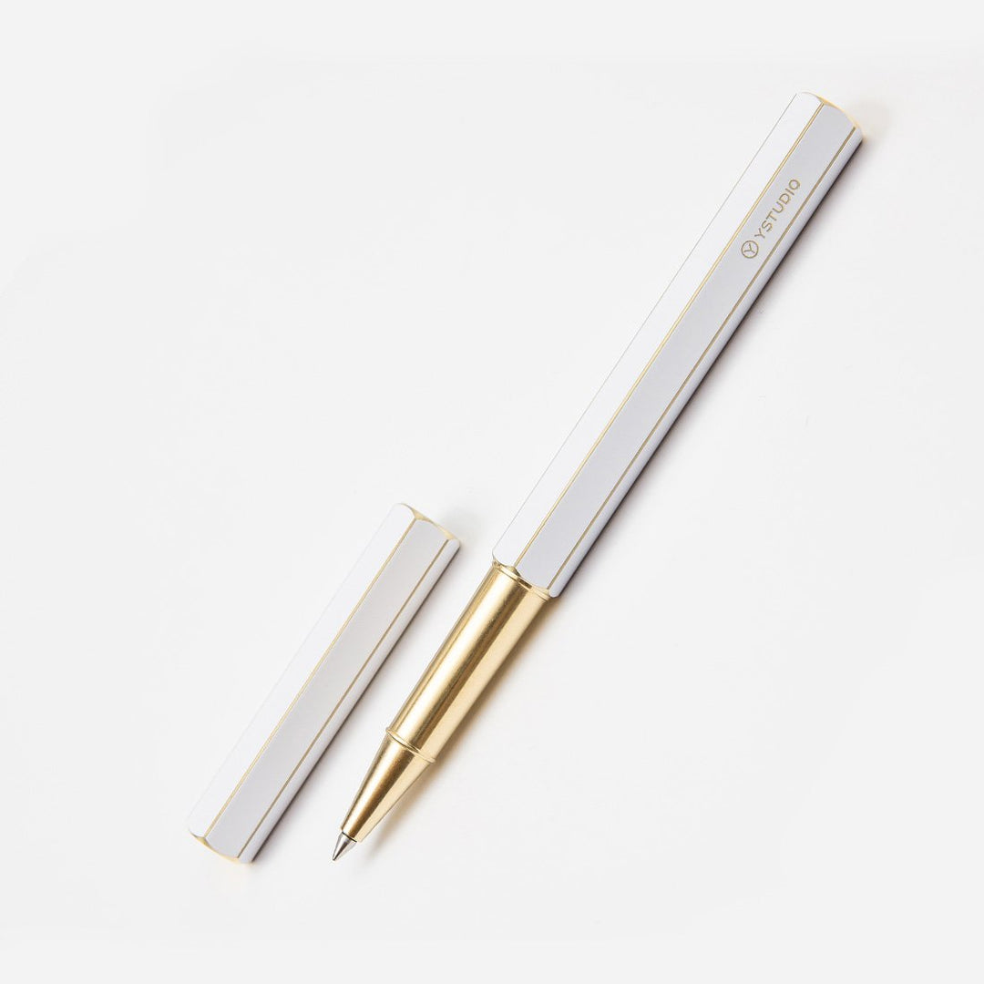 Ystudio Classic Revolve Rollerball Pen - White