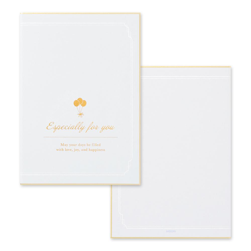 Midori Balloon Foldable Signature Board B6 With Envelope