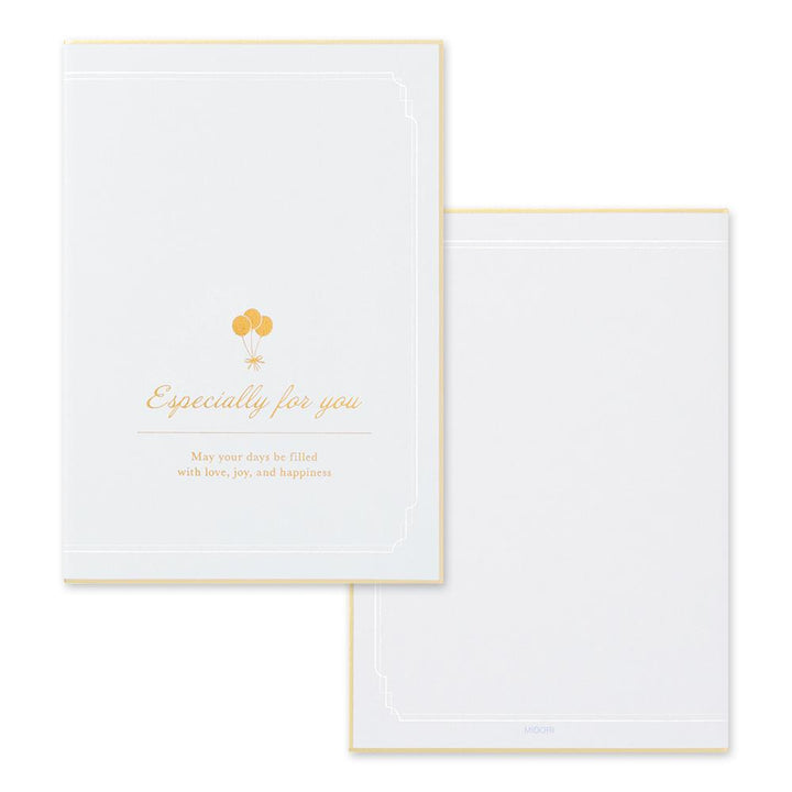 Midori Balloon Foldable Signature Board B6 With Envelope