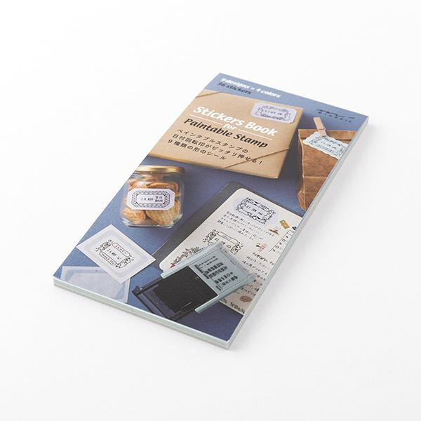 将图片加载到图库查看器，Midori Stickers Book For Paintable Rotating Stamp - Cold Colors
