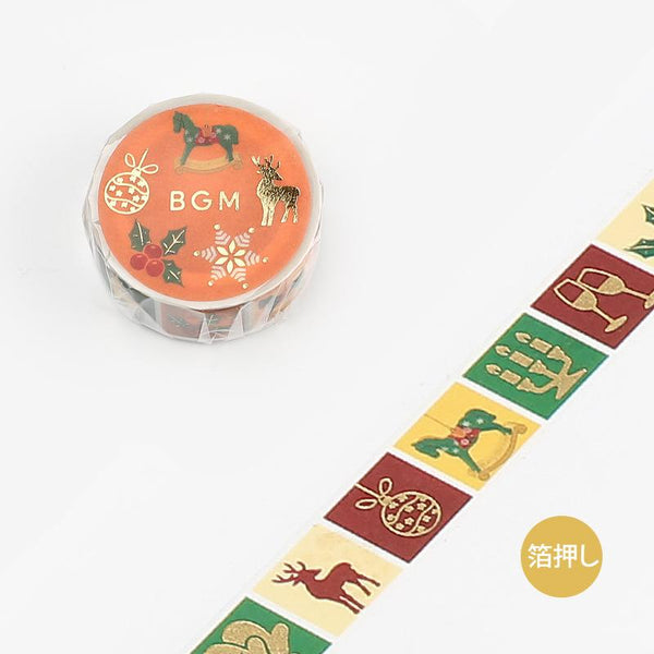 Load image into Gallery viewer, BGM Christmas Limited Pattern Masking Tape, BGM, Washi Tape, bgm-christmas-limited-pattern-masking-tape, Christmas, For Crafters, Masking Tape, New October, washi tape, Cityluxe
