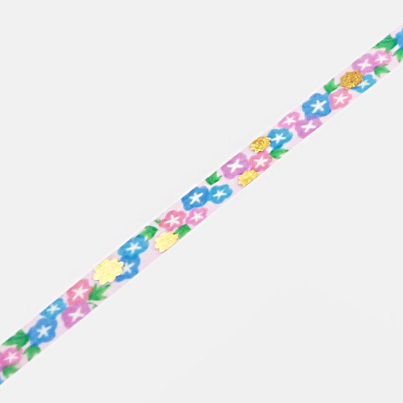 BGM Little Morning Glory Masking Tape — BGM masking tape — decorative paper tape for journaling and scrapbooking, at Cityluxe Singapore