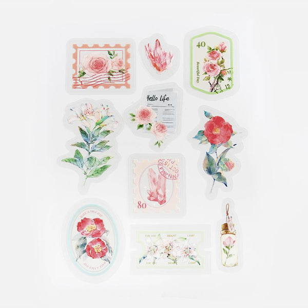 Load image into Gallery viewer, BGM Red Garden Post Office Clear Seal, BGM, Seal, bgm-red-garden-post-office-clear-seal, BGM, Clear Seal, Floral, Flower, New 2023, New January, Cityluxe
