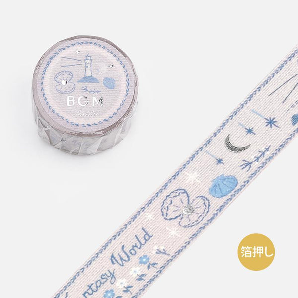 Load image into Gallery viewer, BGM Embroidered Ribbon Fantasy World Washi Tape, BGM, Washi Tape, bgm-embroidered-ribbon-fantasy-world-washi-tape, BGM, Clear Tapes, Floral, Flower, New 2023, New January, Washi Tapes, Cityluxe
