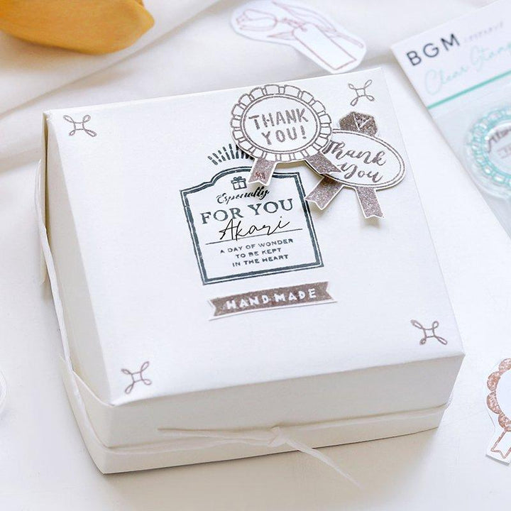 BGM Clear Stamp Wrapping — in use