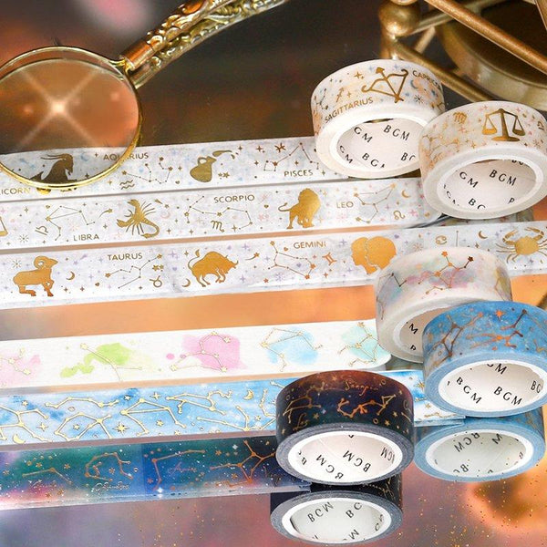 Load image into Gallery viewer, BGM Special Constellation Night Sky Masking Tape, BGM, Washi Tape, bgm-special-constellation-night-sky-masking-tape, BGM, Constellation, Masking Tape, Night Sky, Cityluxe
