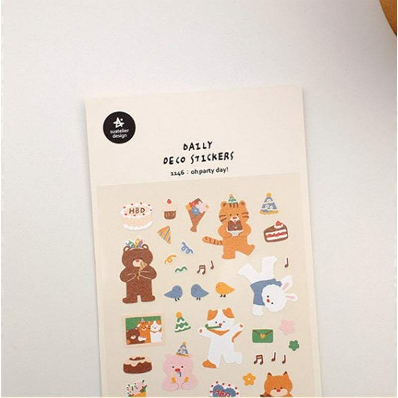 Suatelier Daily Deco Stickers - Sticker Oh Party Day! — side view