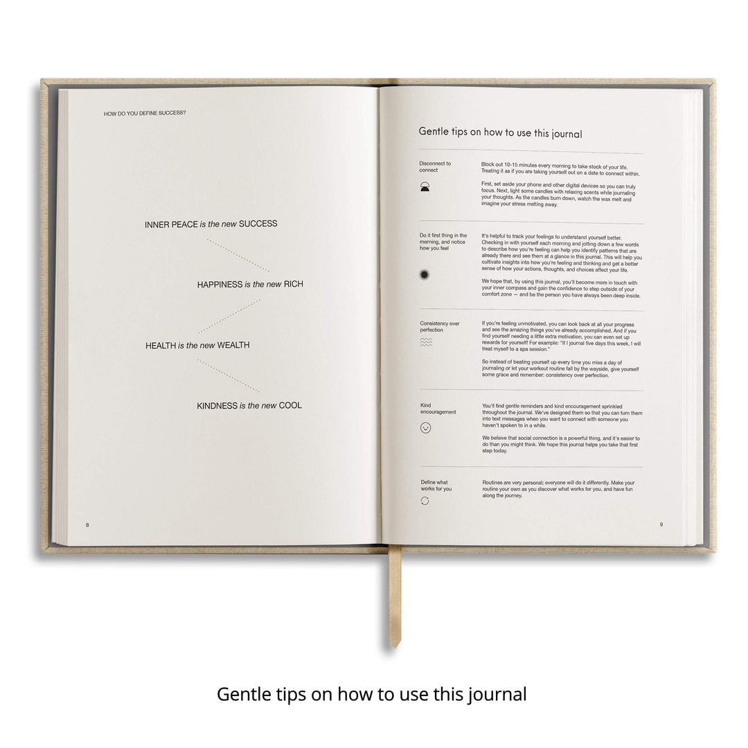 Chai Sunrise 3 Questions a Day Journal - Pink — ruling detail
