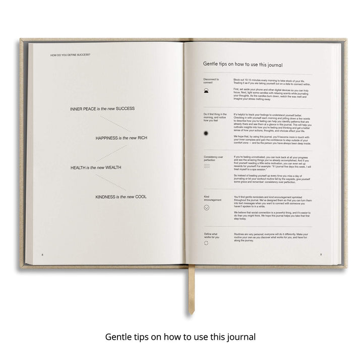 Chai Sunrise 3 Questions a Day Journal - Pink — ruling detail