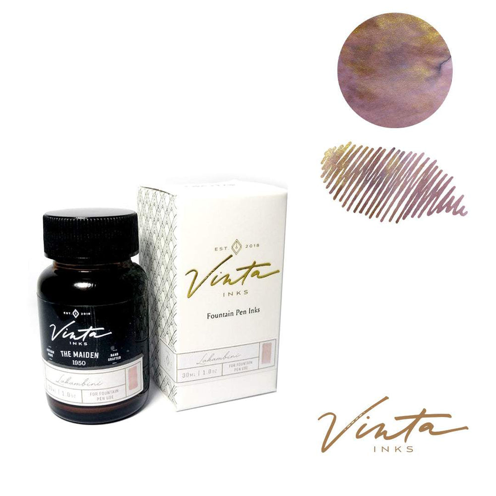 Vinta Inks 30ml Ink Bottle The Maiden ([Lakambini 1950]), Vinta Inks, Ink Bottle, vinta-inks-30ml-ink-bottle-the-maiden-lakambini-1950, Fairytale, Inktober22, Pink, shimmering, Cityluxe