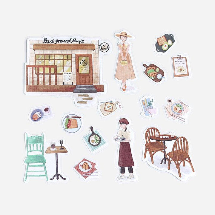 BGM Little Shop Brunch Linen Sticker — detail view