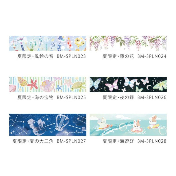 BGM Night Butterfly Masking Tape — flat lay