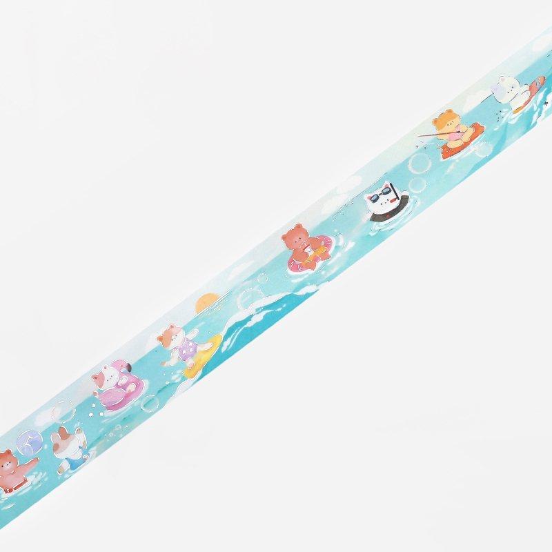 BGM Playing In The Sea Masking Tape — applied on surface