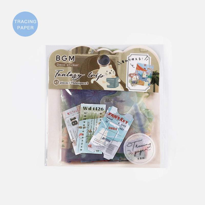 BGM Phantom Journey, Nekoland Tracing Paper Seal, BGM, Seal, bgm-phantom-journey-nekoland-tracing-paper-seal, 2022 Jul New, Cityluxe