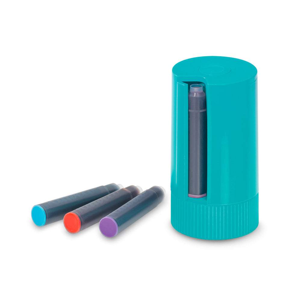 Kaweco Twist &amp; Test Cartridge Dispenser 8 Colours — bottle at angle