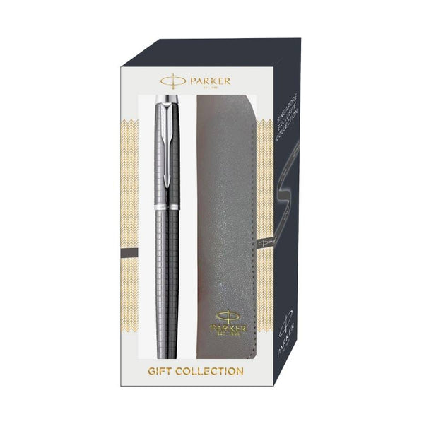 Load image into Gallery viewer, Parker IM Premium 3 GunMetal Chiselled Rollerball with Sleeve Gift Set, Parker, Gift Set, parker-im-premium-3-gunmetal-chiselled-rollerball-with-sleeve-gift-set, beste, Cityluxe
