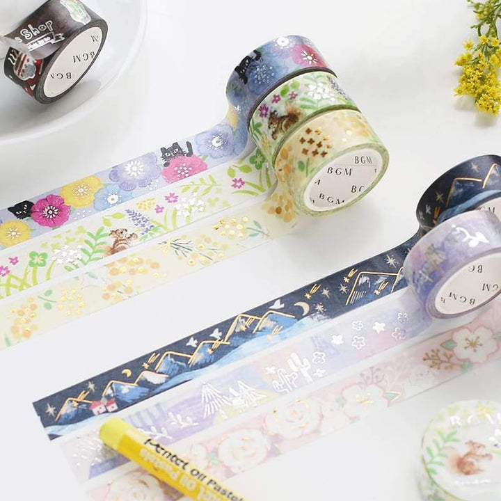 BGM Fresh Green Washi Tape, BGM, Washi Tape, bgm-fresh-green-washi-tape, 2020-mar, Cityluxe